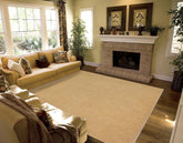 handmade Traditional Kafkaz Beige Tan Hand Knotted RECTANGLE 100% WOOL area rug 9 x 13